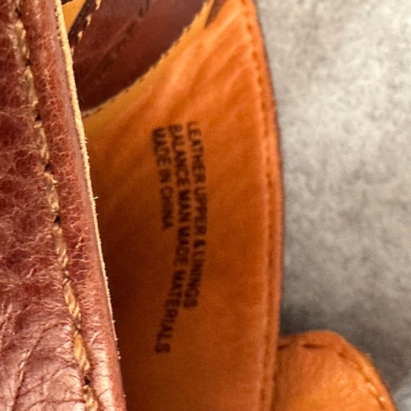 Born Crown Womens Mules Brown Leather Clog Heel Size 7M 38 BOC By Born - Picture 10 of 11